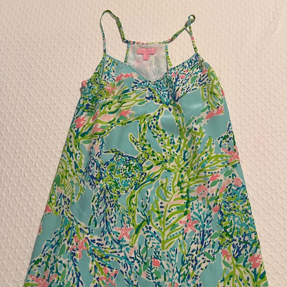Lilly Pulitzer 100% silk dress. Great used condition.